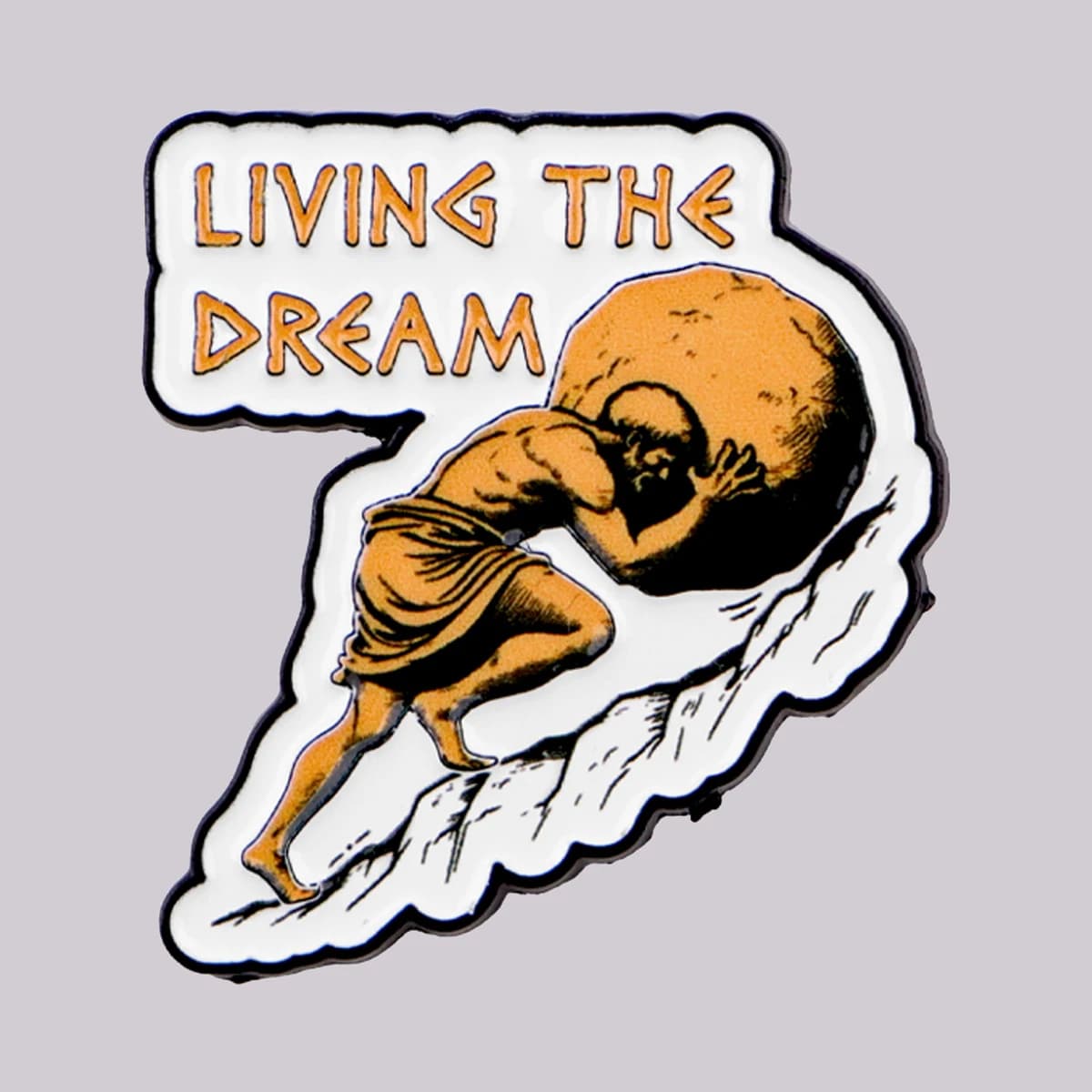"Living The Dream" Enamel Pin Mythology Brooch Pines Lapel Pins Badge on Backpack Clothing Accessories Fashion Jewelry Gifts