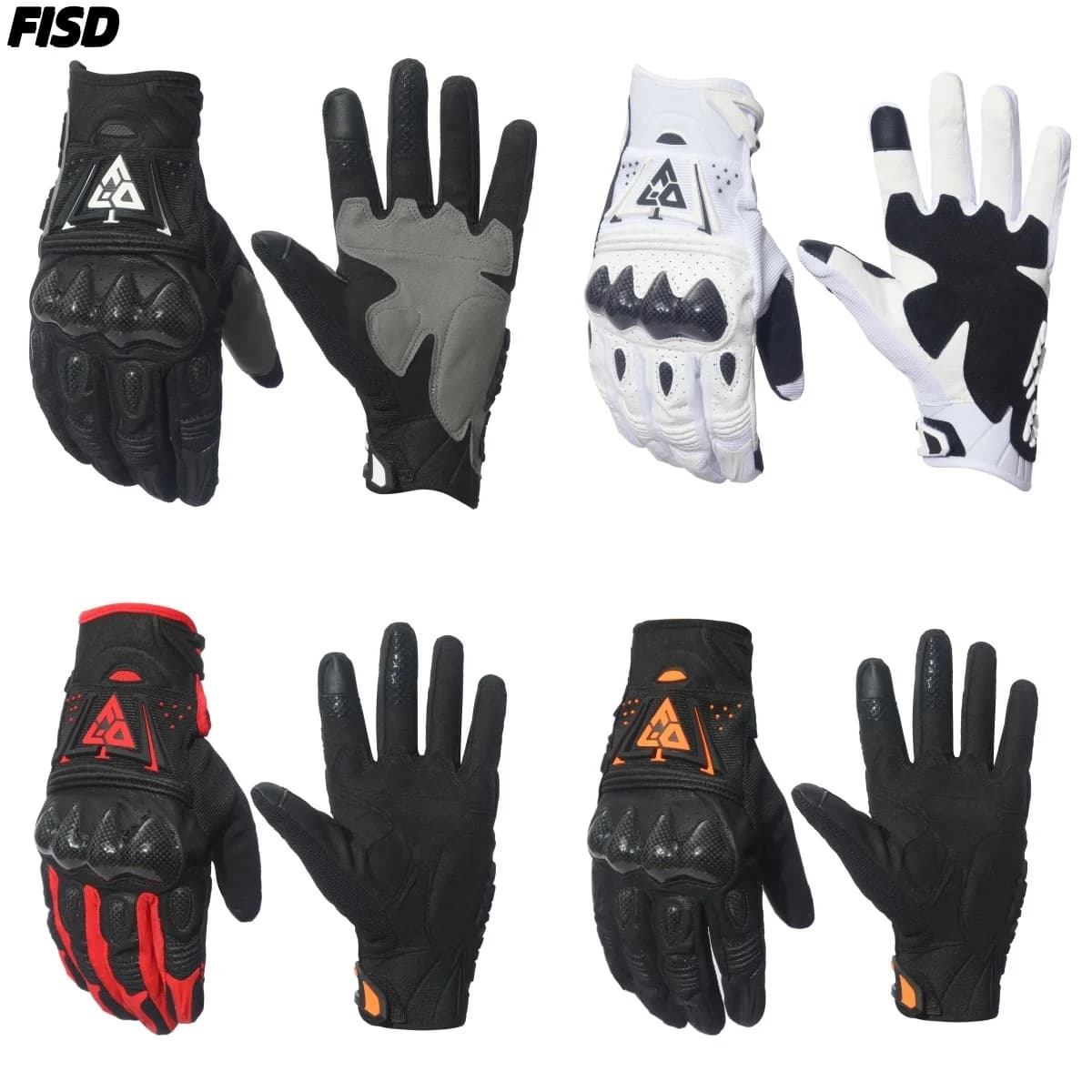 Carbon Fisd Cycling Gloves Compatible with Touchscreen Sweat Protection for Four Seasons Long Gloves