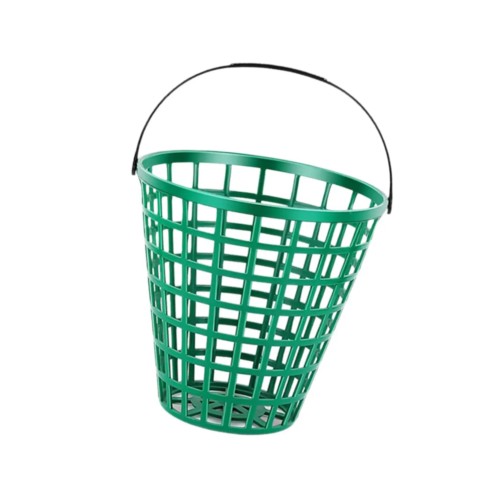 Golf Ball Holder Basket Portable ABS Container Organizer with Handle for Golf Training Accessories
