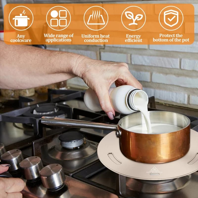AS94-Diffuser Heat Conducting Plate, Cooking Kitchen Thickened Non-Slip Stove Gas Heat Conducting Plate