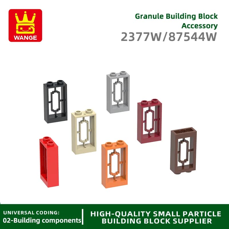 Wange36 Pz/lotto 2377W 87544W Cinese finestra cava BuildingBlocksMOCPalaceAccessori Compatibile con Mattone Giocattoli Per Bambini Confezione Regalo
