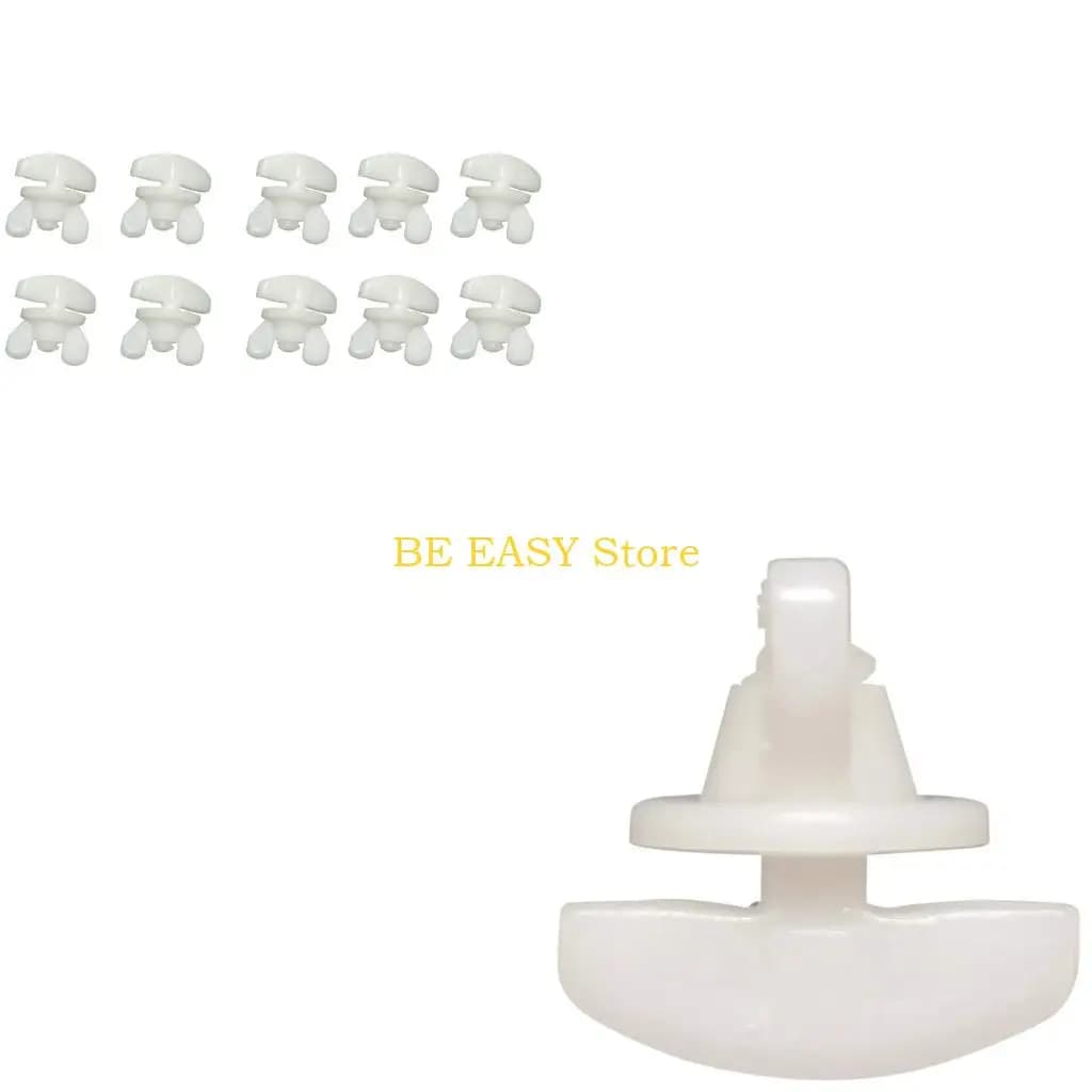 E28F Curtain Rails Stoppers 10Pcs Drapery Rails Sliding Gliders Replacement Parts