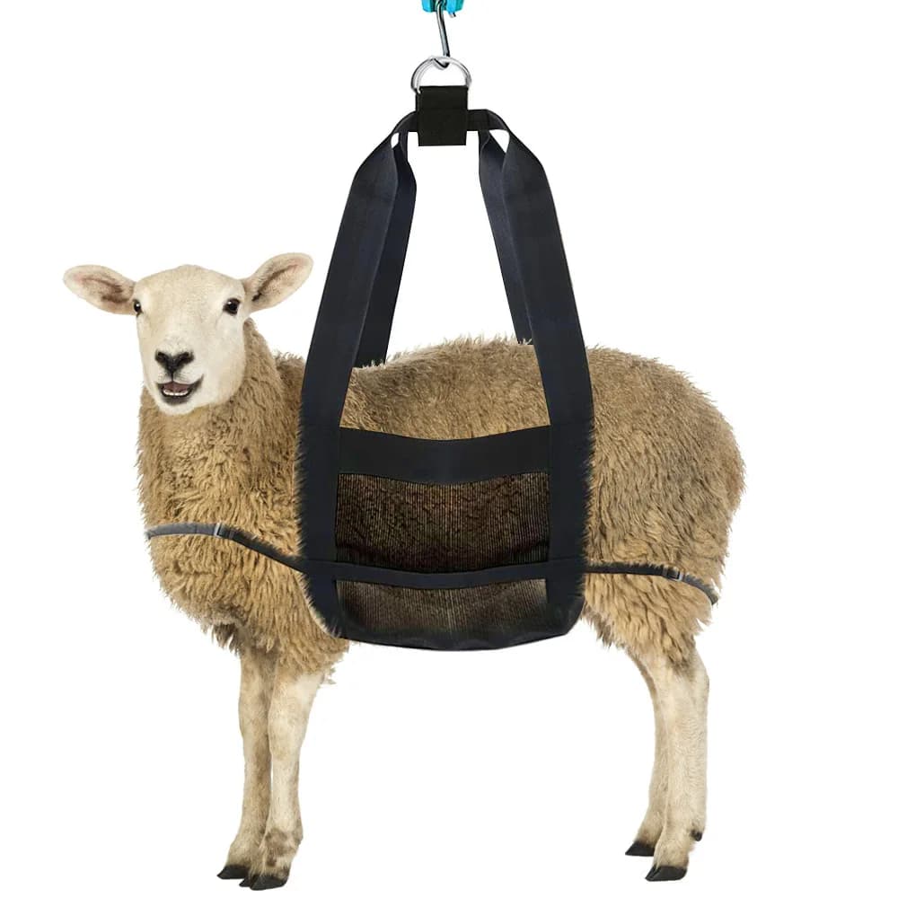 Imbracatura per polpacci regolabile per pesare il bestiame - Imbracatura per bilancia sospesa per polpacci, capre, pecore, amba, alpaca, animali appena nati, cani
