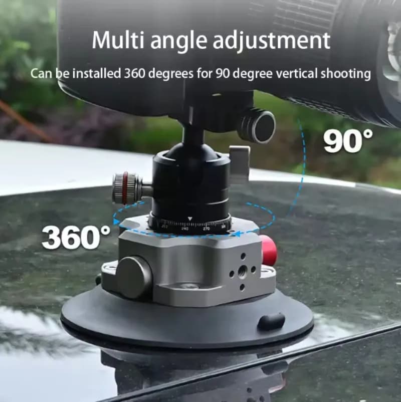 Car camera suction kit, magic arm, flexible rotation, first-person car stand for phone action camera
