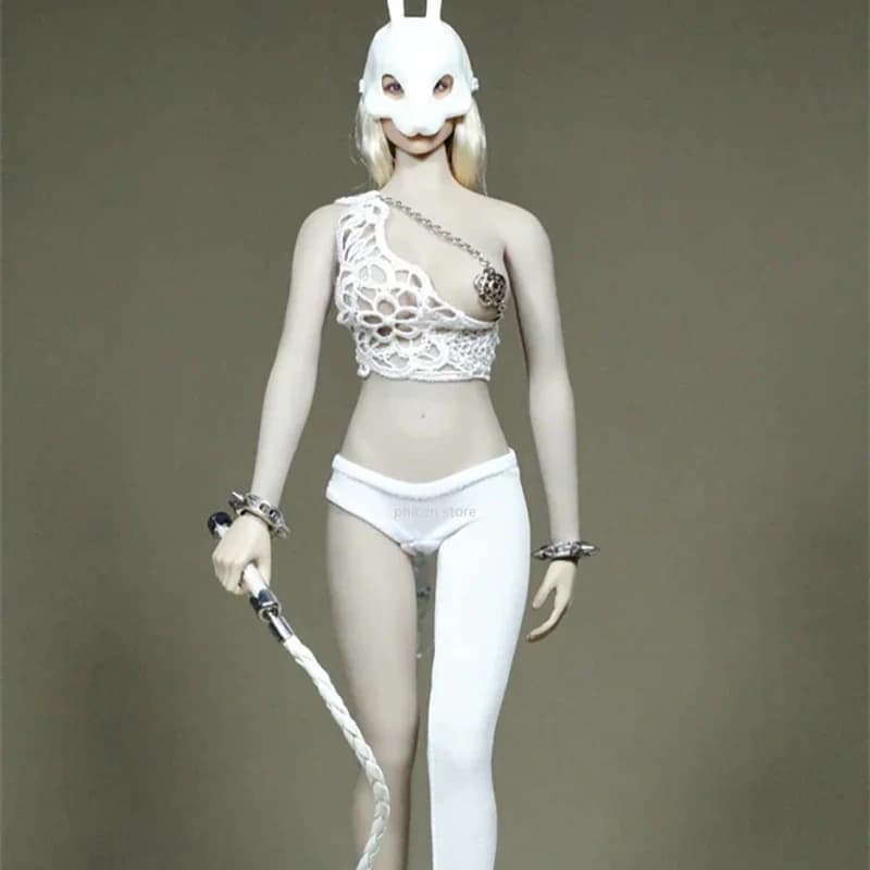 1/6 Bilancia Miss Vestiti di Coniglio Bianco con Totem Top Leggings a Gamba Singola Set per 12in Ph Tbl Soldato Femminile Action Figure Giocattoli