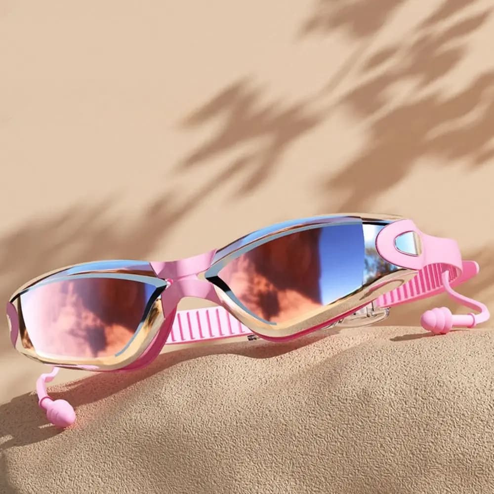 Anti-fog for Water Sports, Wide Vision, Waterproof, HD Elastic Glasses for Swimming