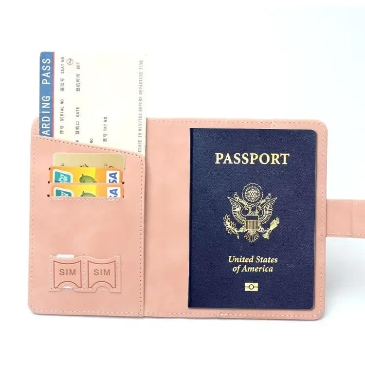 Passport Holder for Travel Personalized Passport Cover Wallet Case for Travel Accessories Passport Book Holders for Women/Men