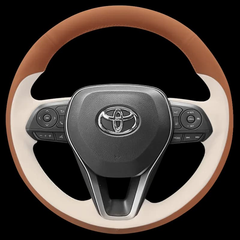 Vera pelle per Toyota Camry Avalon Corolla 2022 coprivolante per auto cucito a mano accessori interni protettivi per auto