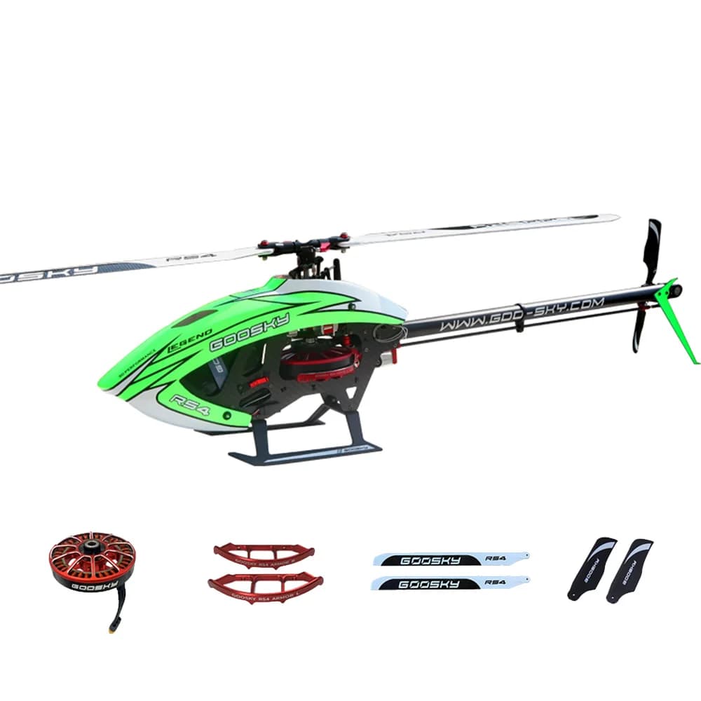 GooSky RS4 6CH 3D Motore Brushless a Azionamento Diretto 400 Classe Flybarless RC Elicottero per Venom Kit Versione