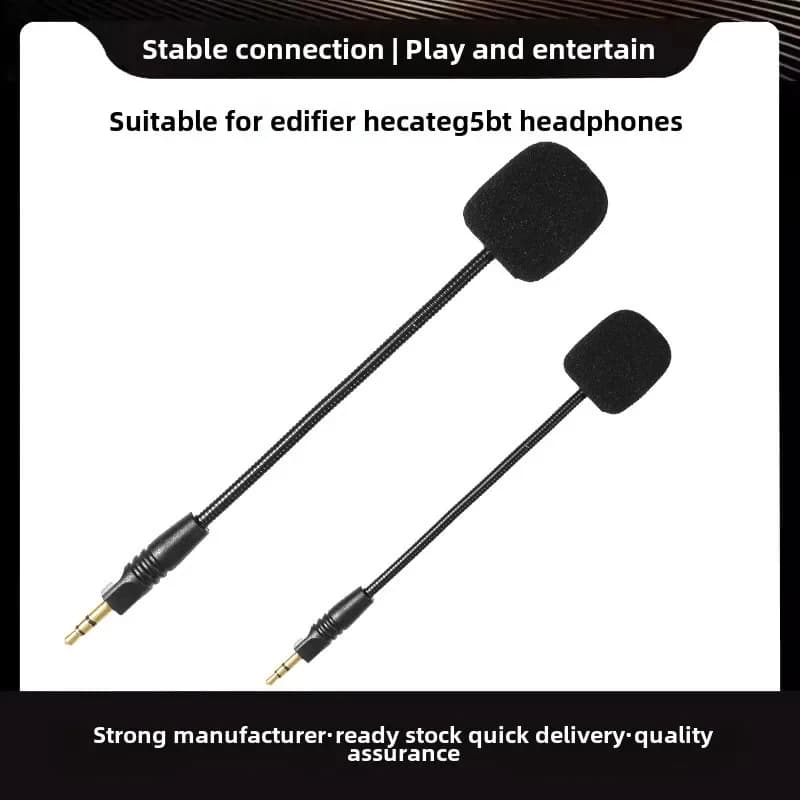 Replacement microphones with 3.5 mm TRS Aux connector, suitable for Edifier Hecate G5BT headphones, plug and play