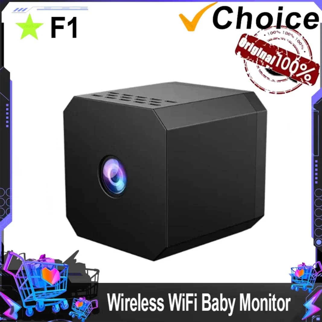 Mini telecamera HD 1080P Wireless WiFi Baby Monitor Sicurezza interna Sorveglianza di sicurezza Videocamera per visione notturna Videoregistratore