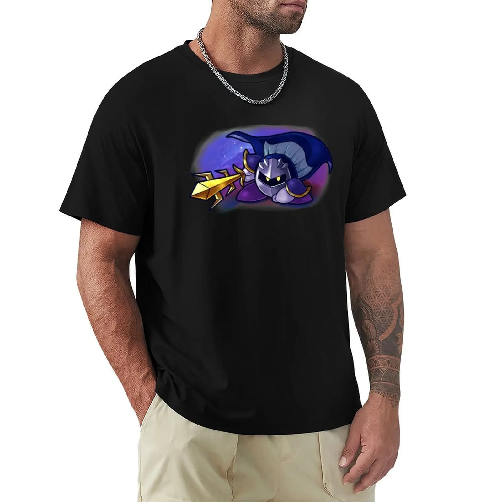 T-shirt Meta Knight, top a maniche corte per uso quotidiano casual