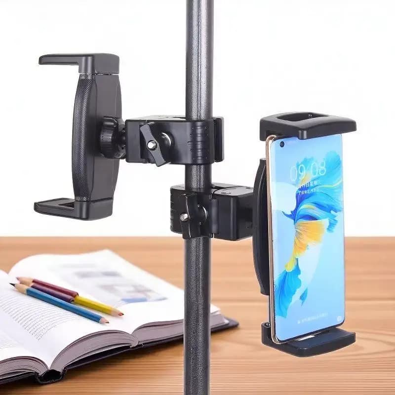 Universal Ball Head Phone Stand Live Streaming 360 Degree Expansion And Fixation for Tablet And Mobile Machine Position Clamp
