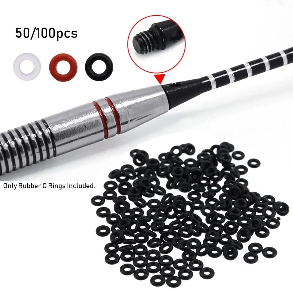 50/100 Pz/set Caccia Gomma O Ring Guarnizione Grip Rondella Occhielli Steli/Voli Freccette Punta di Freccia Broadhead Sostituire Accessori
