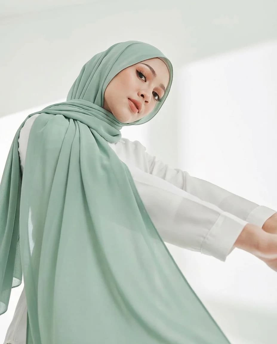 Rombi semplici Sciarpa Hijab in chiffon Donna Scialli Hijab musulmani Pinzette di moda Bordo Lunghi Avvolge Lady Casual Bandana Turbante islamico