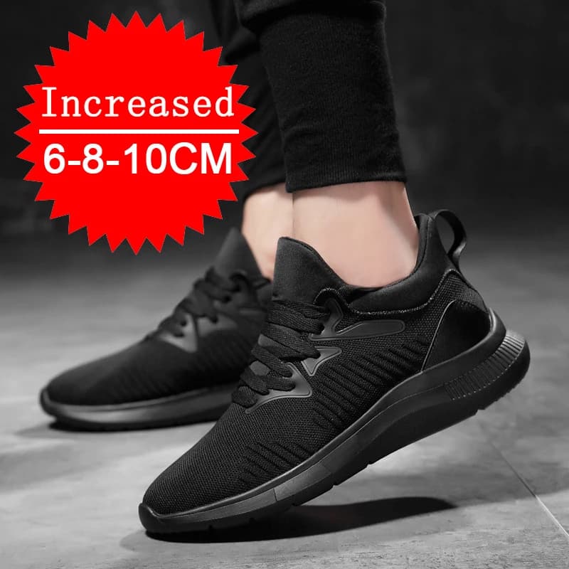 Nuovi uomini scarpe da ginnastica scarpe con ascensore scarpe con aumento di altezza per uomo mesh traspirante scarpe con rialzo di altezza uomo scarpe con aumento 6-10 cm