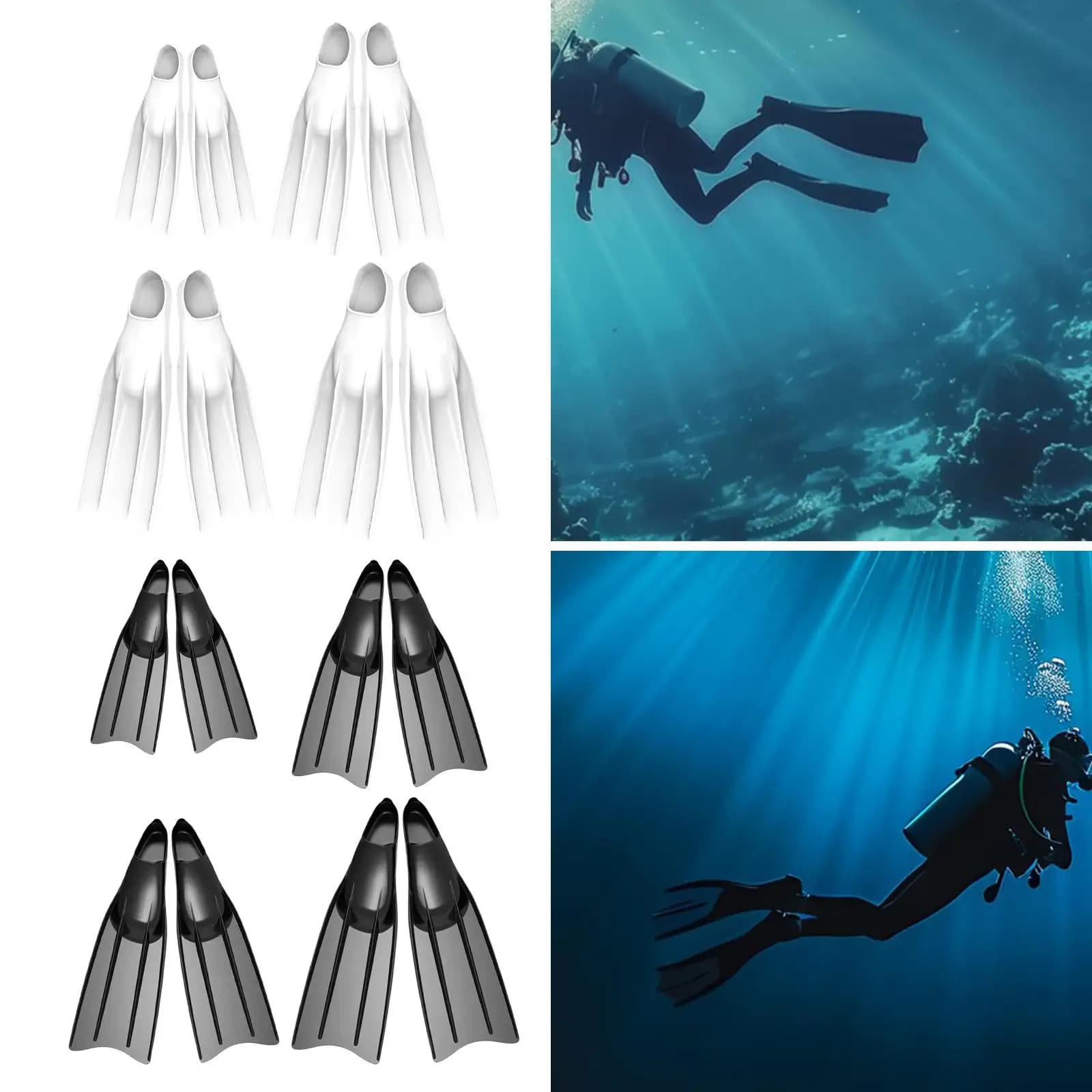 Snorkeling Pins, Swimming Pins, Light Long Pins for Water Sports, Diving Pins