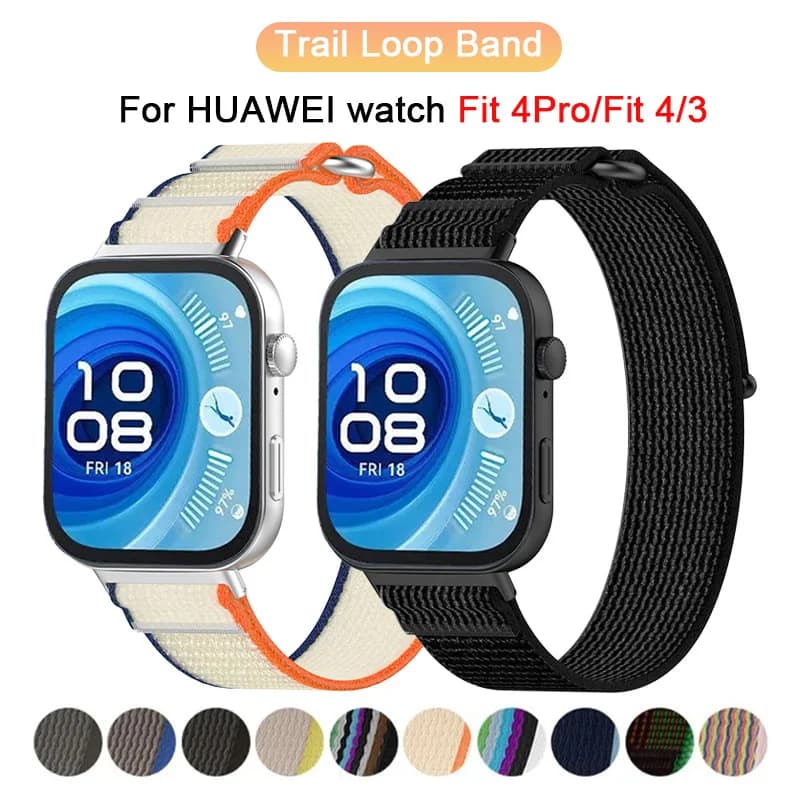 Trail Loop Band per Huawei Watch Fit 4 Pro Strap sportivo Nylon cinturino di ricambio cinturino correa per HUAWEI watch fit 4/3 band