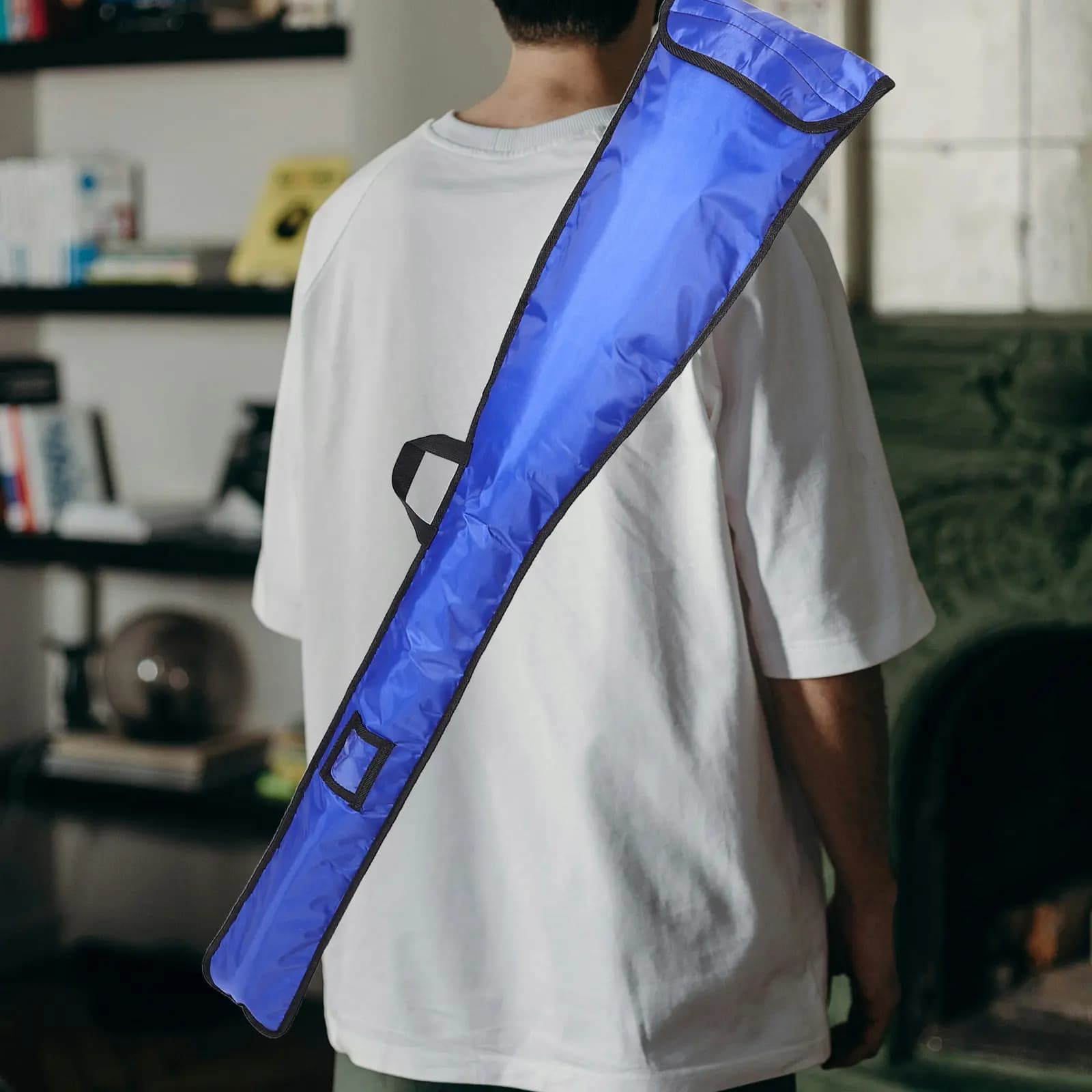 Borsa portaoggetti per pagaie 131x25x2cm in tessuto Oxford, leggera, in schiuma, organizer per kayak e paddleboard, custodia per canoa e tavola da surf