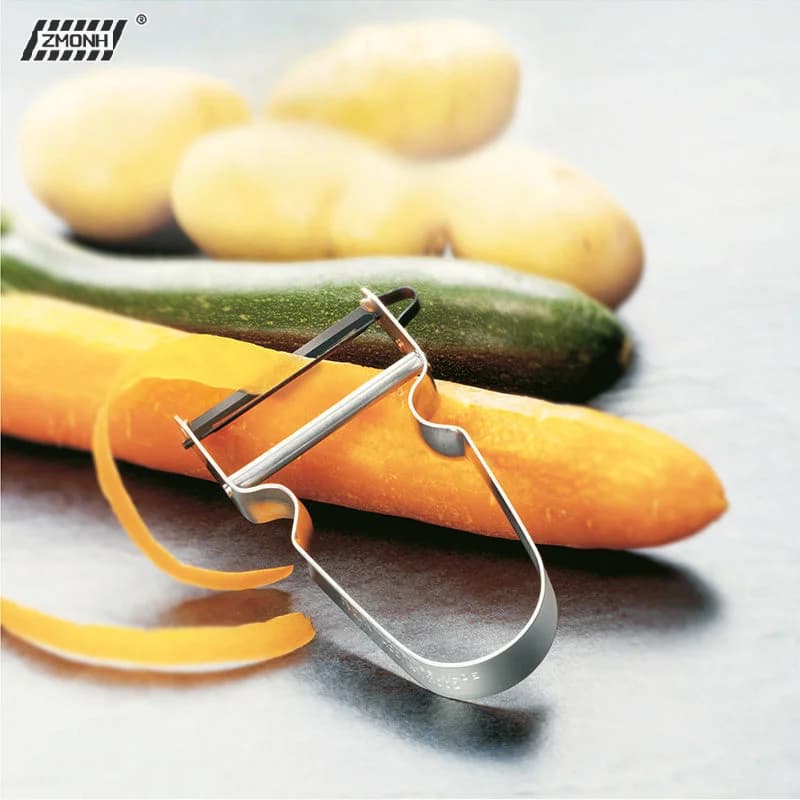 [H] 1 Pezzo Affettaverdure per Insalata e Patate, Accessori da Cucina, Pelapatate, Coltello in Acciaio Inossidabile per Verdure e Frutta, Grattugia per Cavolo, Utensili da Cucina