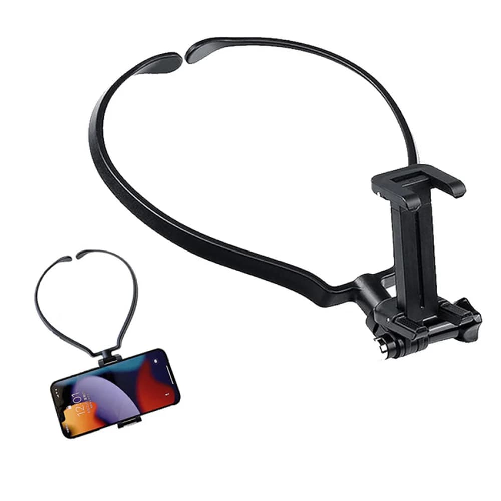 JJC Neck Support for Action Camera Phone Support for Phone POV Video Vlog Necklace Support for GoPro Hero iphone