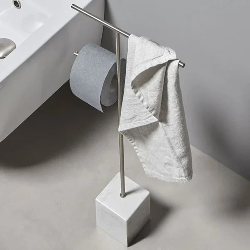 Mensola da bagno Porta carta igienica Scaffali multifunzionali rimovibili Organizzatori Portaoggetti Accessori da bagno