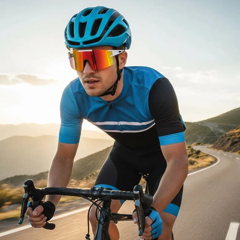 Occhiali da ciclismo per sport all'aria aperta alla moda e personalizzati Occhiali da sole alla moda Occhiali da sole con protezione solare cool 9846