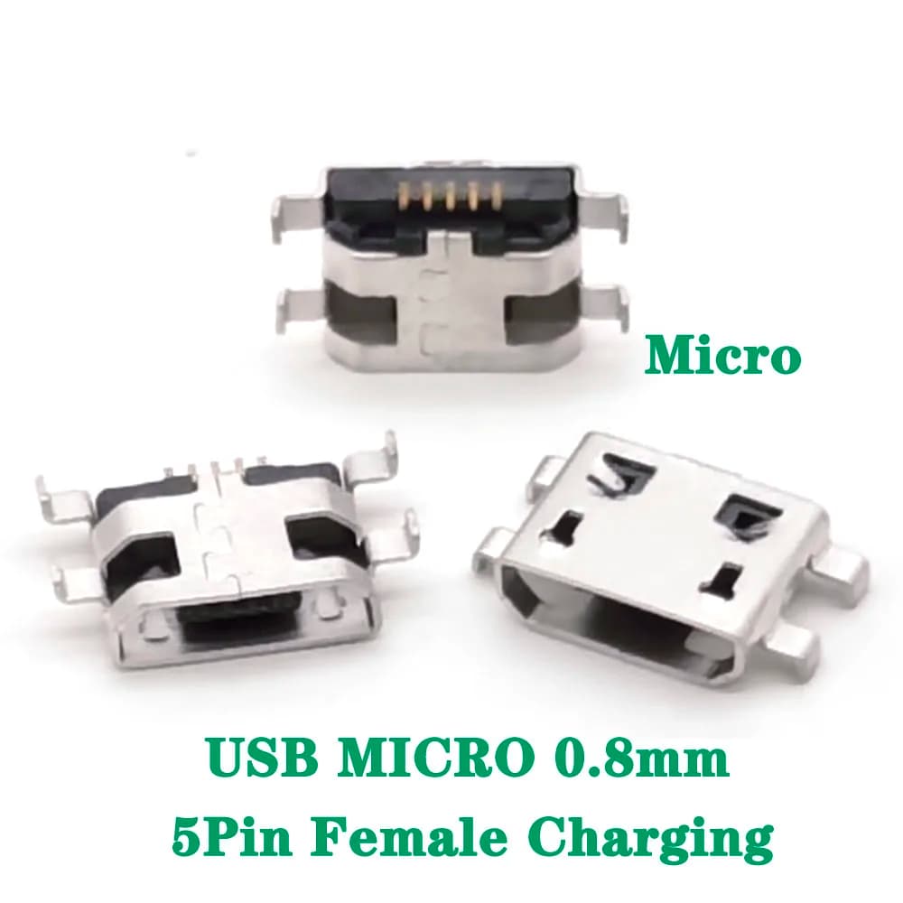 MICRO 0.8mm USB-3.1 SMD 5P Tipo-c Femmina Presa del connettore Interfaccia di trasmissione HD per smartphone Spina terminale Spina di ricarica