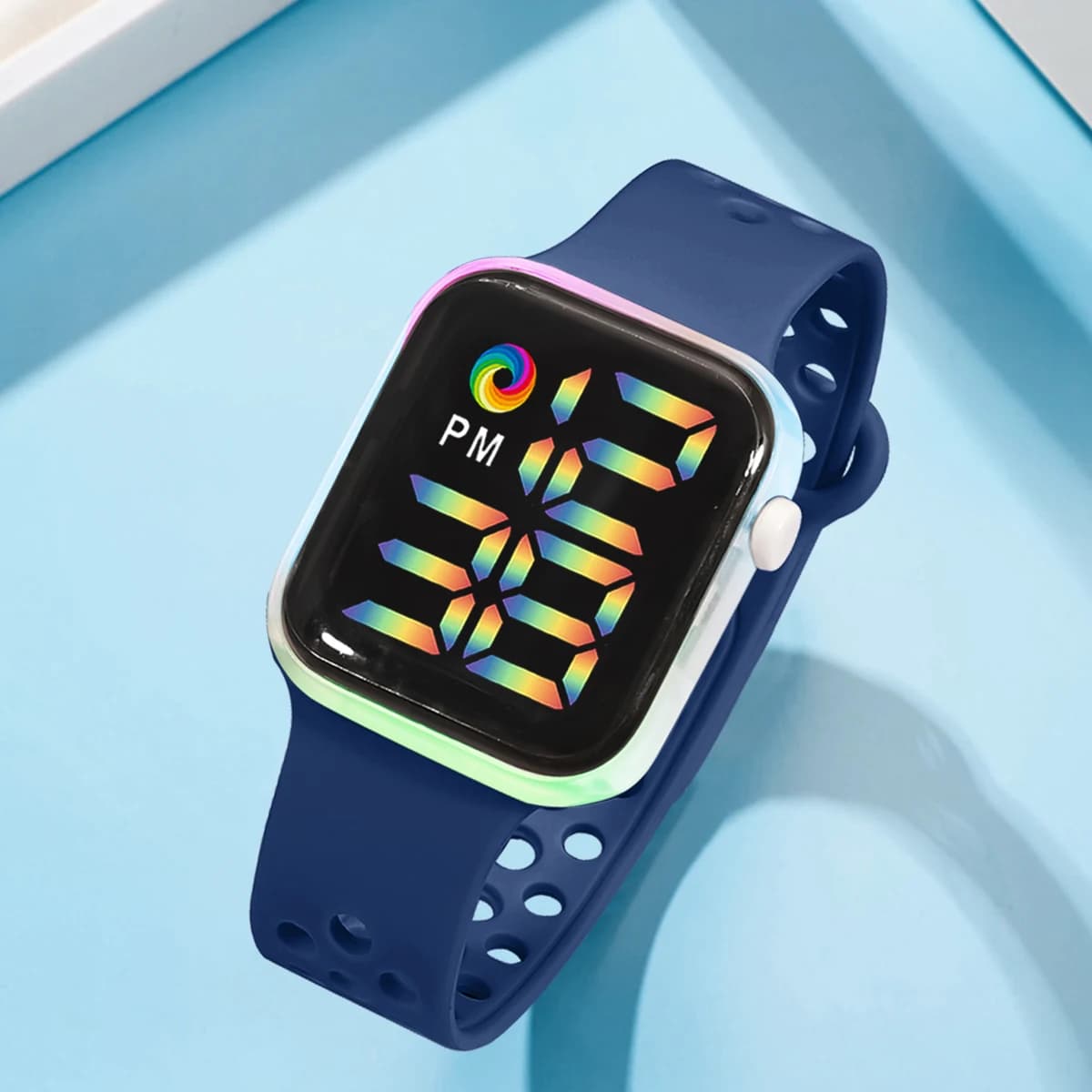 Orologio elettronico intelligente per bambini LED colorato incandescente Touch Screen studente orologio sportivo regalo Festival per ragazzi e ragazze