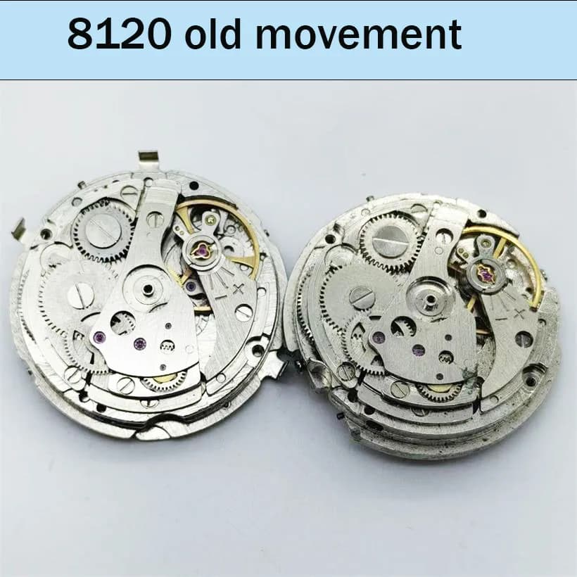 Accessori per orologi Movimento rotto domestico 8120 Nessuna funzione Vecchio movimento Pratica per principianti Movimento di smontaggio