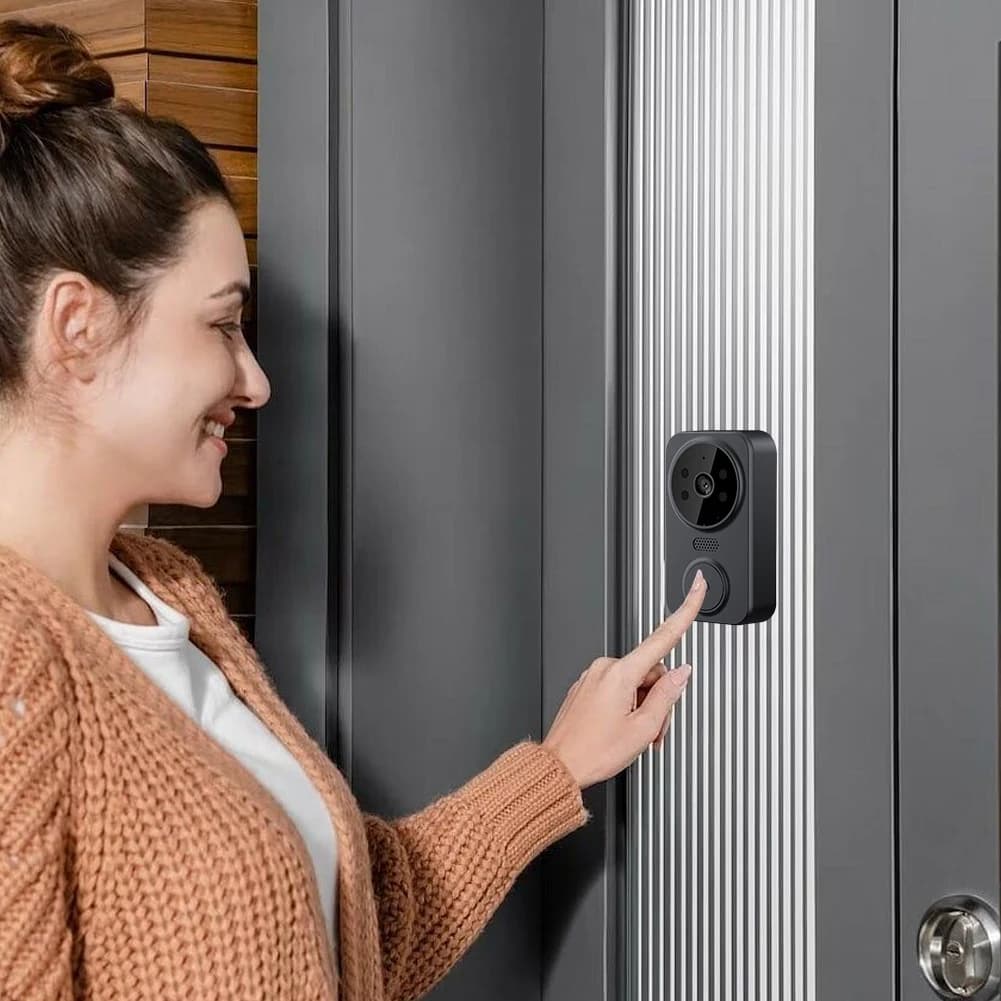 Videocitofono Smart con Telecamera Spioncino WiFi 2.4G, Rilevamento Automatico, Schermo IPS da 4.3 Pollici e Interfono Bidirezionale