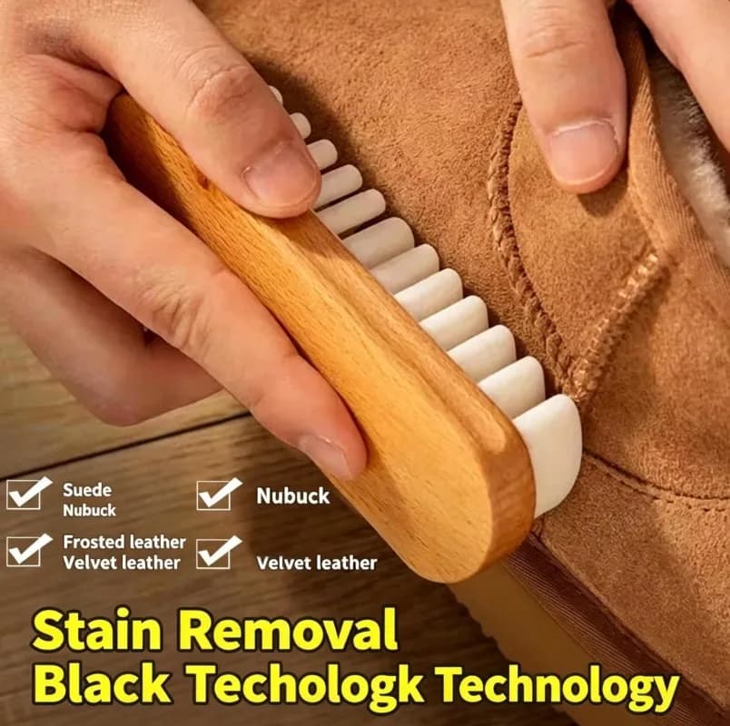Suede Shoe Brush, Special Brush for Snow Boots, Nubuck, Suede, Matte & Napped Leather Shoes, Leather Care Accessory