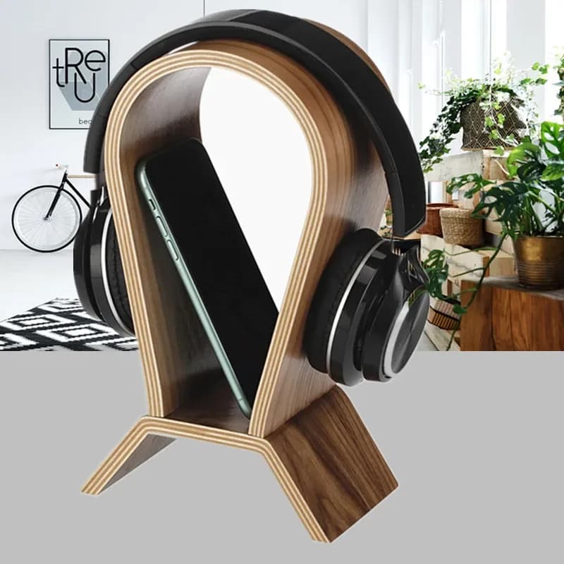 Over Ear Headphone Stand Desktop Display Rack Space Saving Desktop Organiser Compatibility With Most Brands