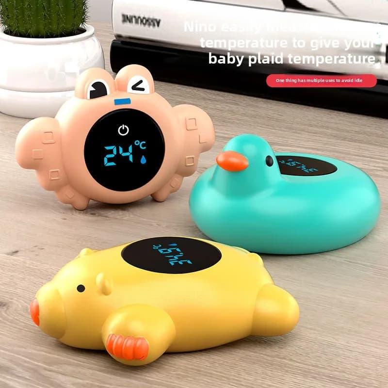 Nuovo Termometro Galleggiante Digitale per il Bagno del Bambino con Display LED, Tester di Temperatura Sicuro a Forma di Cartone Animato
