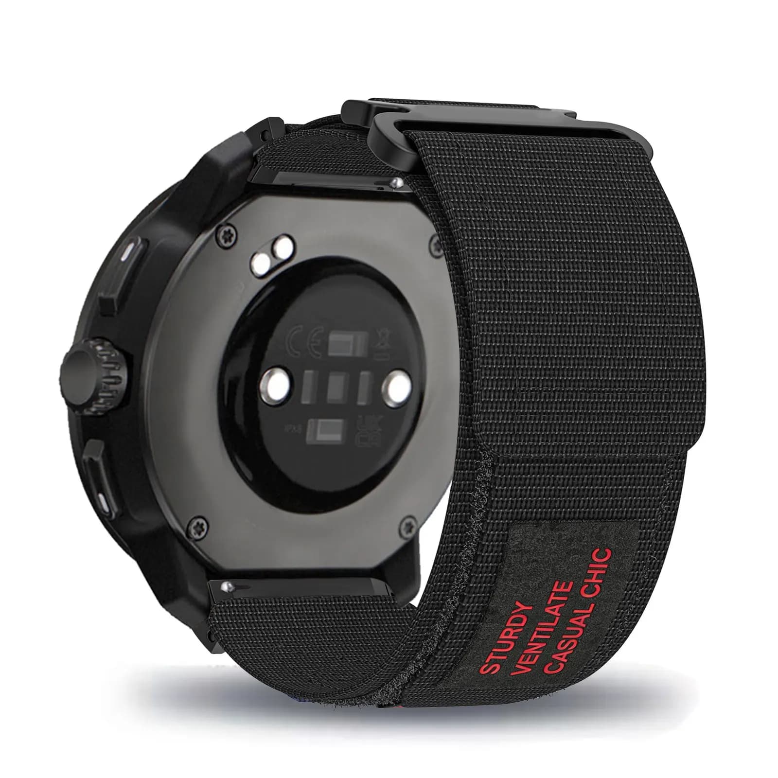 Cinturini in nylon con velcro per Suunto Race 2/Race/Race S/Run/Vertical/Vertical 2/9 Peak Pro/9 Peak/5 Peak per uomo e donna