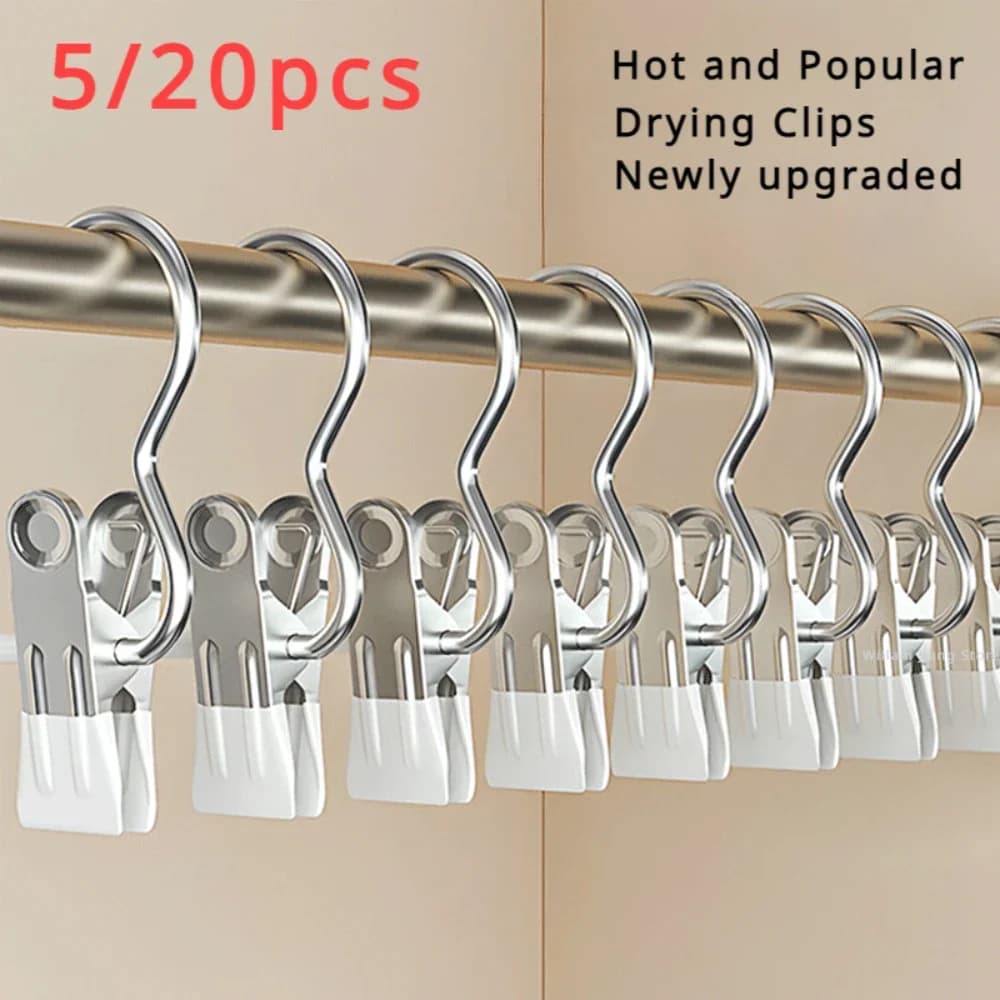 Wardrobe cabinet organizer clothes laundry clothes hangers portable stainless steel springs assembly closet for clothes hangers house