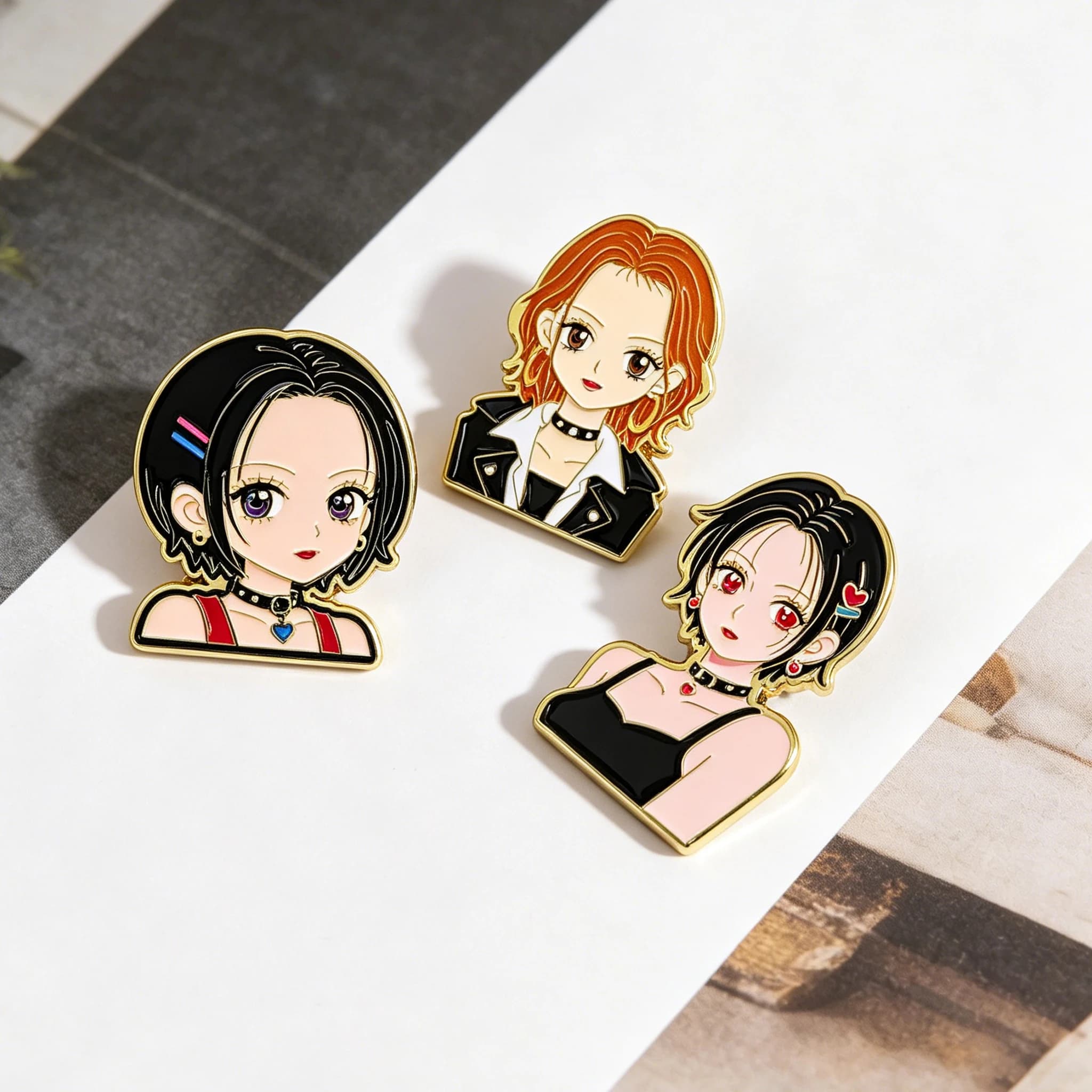 Set da 1-3 Pezzi di Spille Smaltate e Distintivi Anime/Cartoni Animati per Ragazze, da Applicare su Zaini, Cappelli e Risvolto, per Donne e Uomini, Accessori Cosplay, Regalo