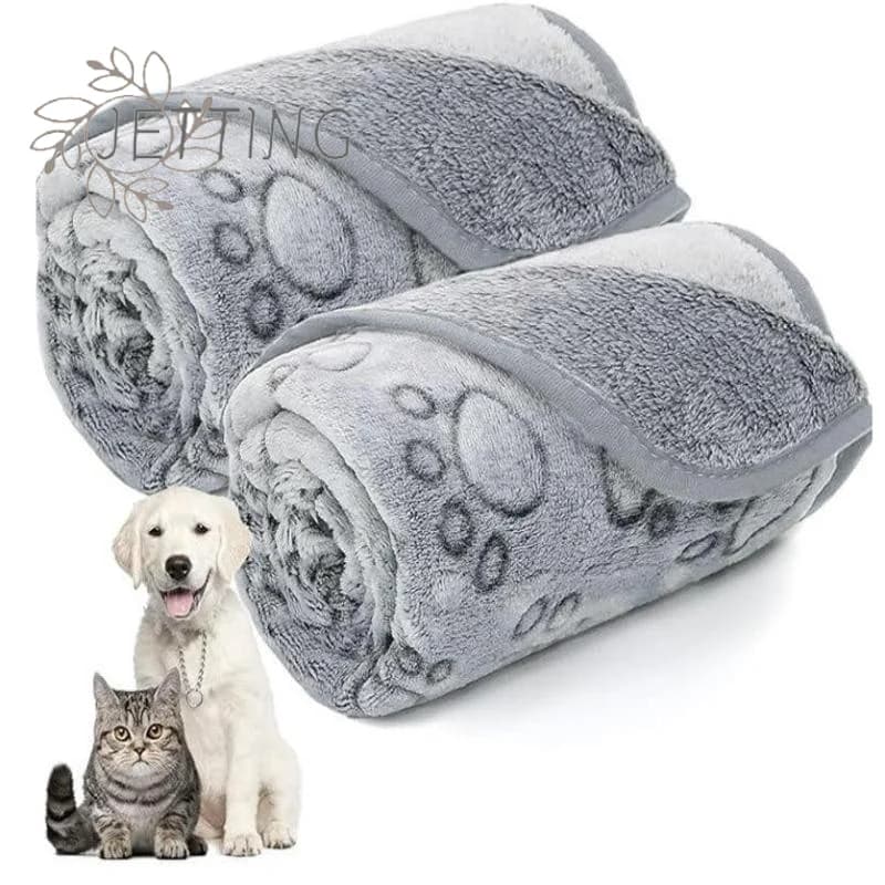 (SMTGDP11) Coperta per animali domestici ultra morbida e soffice, con motivo a cartoni animati, calda e confortevole, per cani e gatti, telo da bagno per gatti