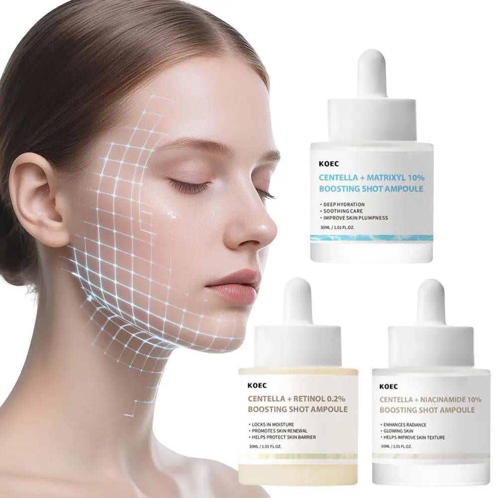 KOEC Korea Madagascar Centella Retinolo 0.2% Ampoules Powerful Essence 10% Matrixyl Essence Lifting and Satin Skin Care Raxing