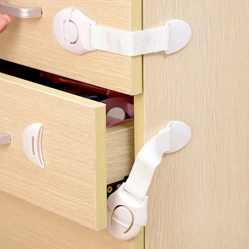 10-60 Pezzi Chiusura di Sicurezza per Armadietti a Prova di Bambino, Protezione per Cassetti e Porte, Blocco in Plastica per la Sicurezza dei Bambini