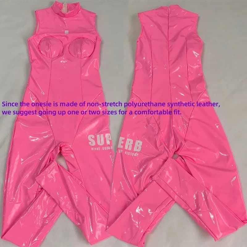 25COSDonna Nikki Alice Costume Cosplay Body con Guanti per le orecchie Parrucca Cosplay Lattice Cat Suit Tuta Giacca Suit