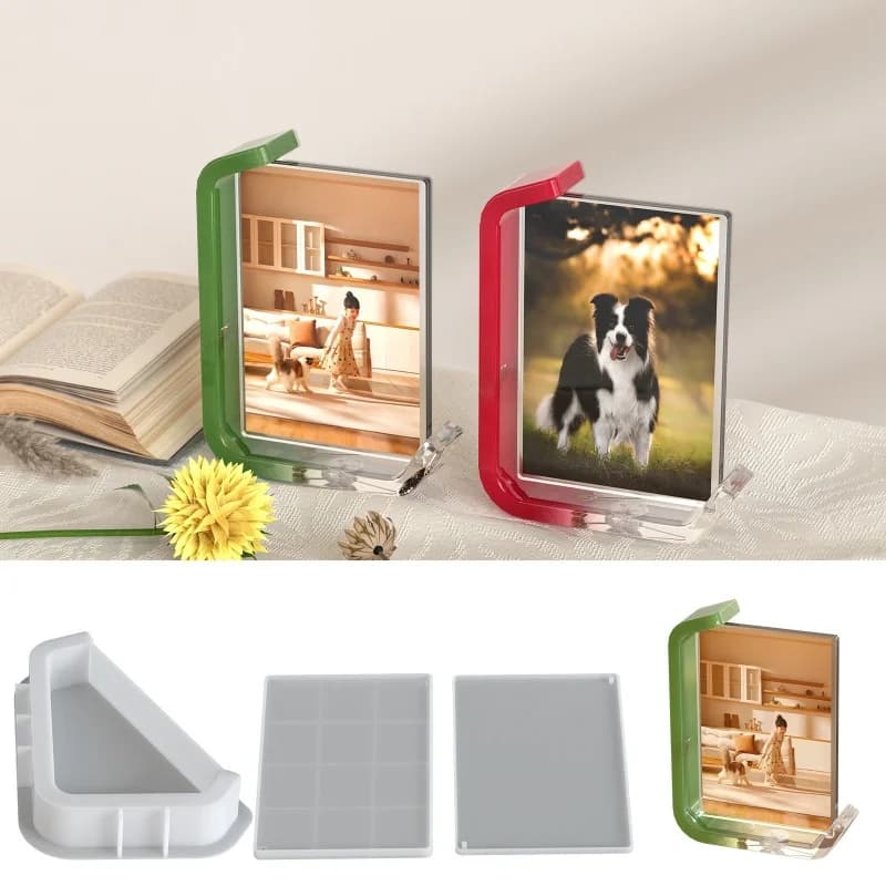 NUOVO cornice per fotografia stampo in silicone fai da te rettangolare cornice per foto decorazione da tavolo stampi in resina epossidica ornamento artigianale per la casa