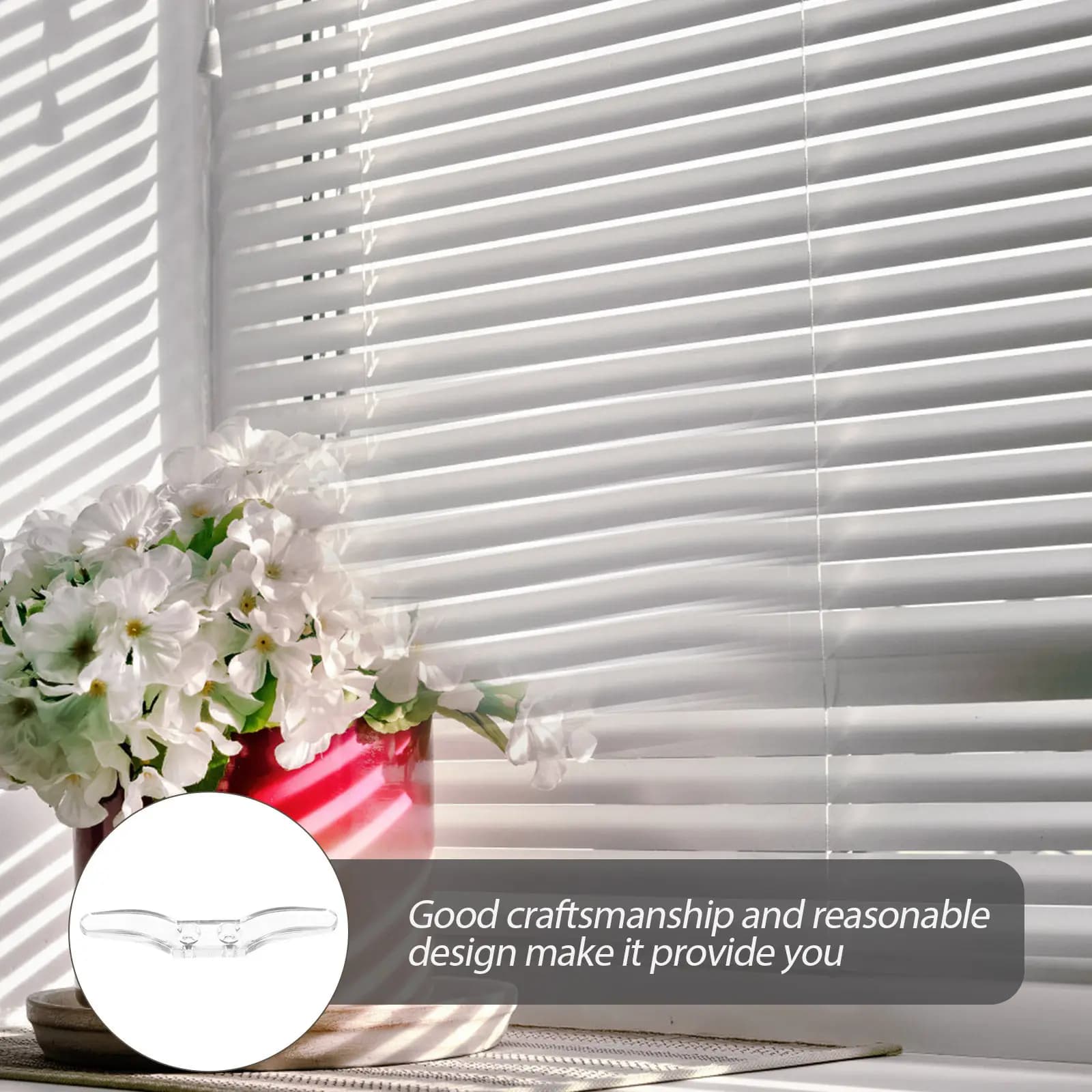 4Sets Window Blind Cord Cleats Clear Low Profile Safety Rope Cord Holders Curtain Hooks Blind Accessories Curtain Hooks