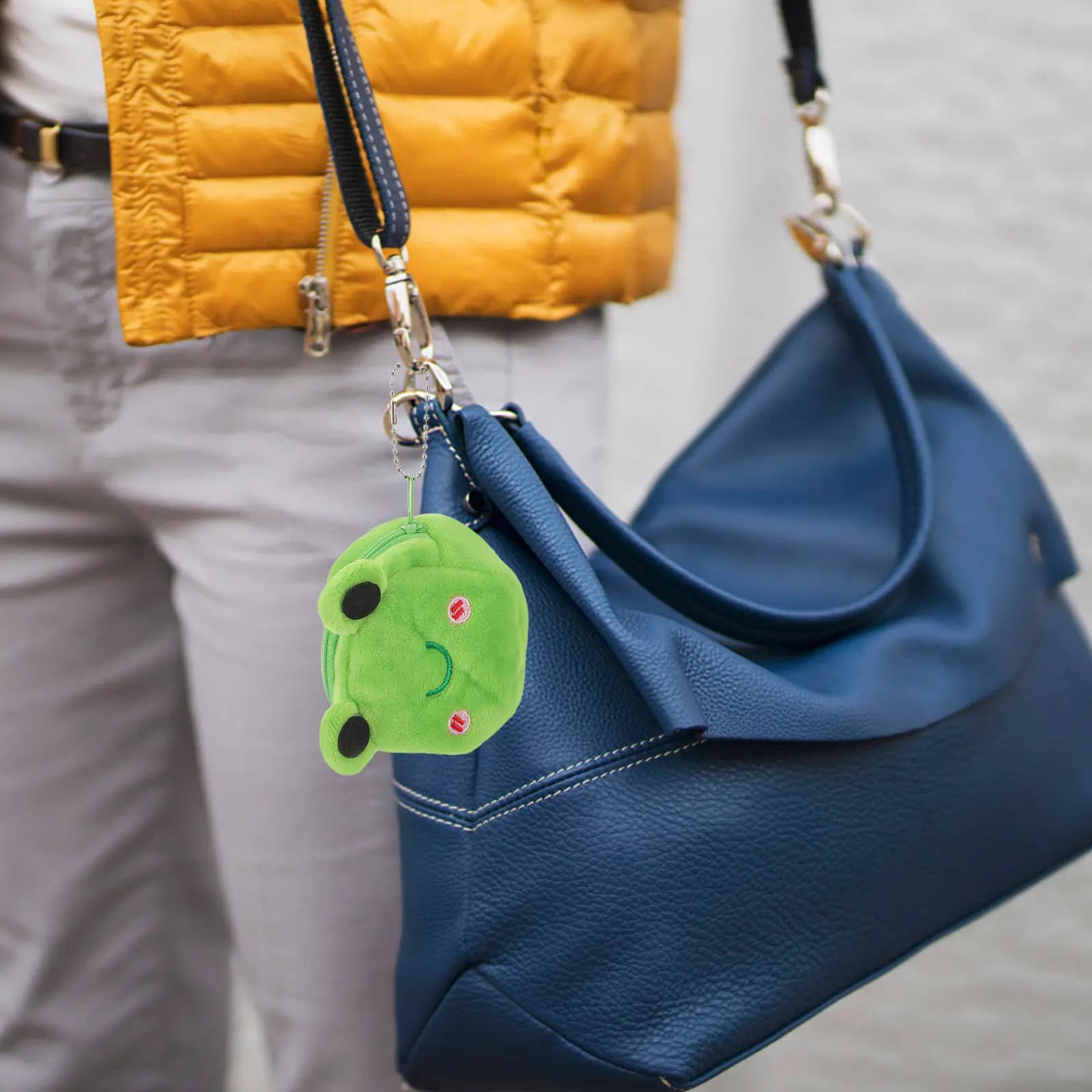 2 Pezzi Portamonete a Forma di Rana, Piccolo Portafoglio Carino con Cerniera, Mini Borsa Portachiavi per Donne e Ragazze