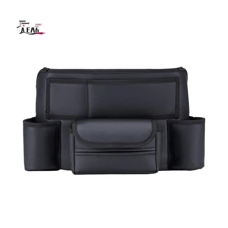AEA6-1 PCS Tasca portaoggetti per auto tra i sedili con portabicchieri Porta fazzoletti per auto Tasca per auto Borsa a mano Organizzatore Nero