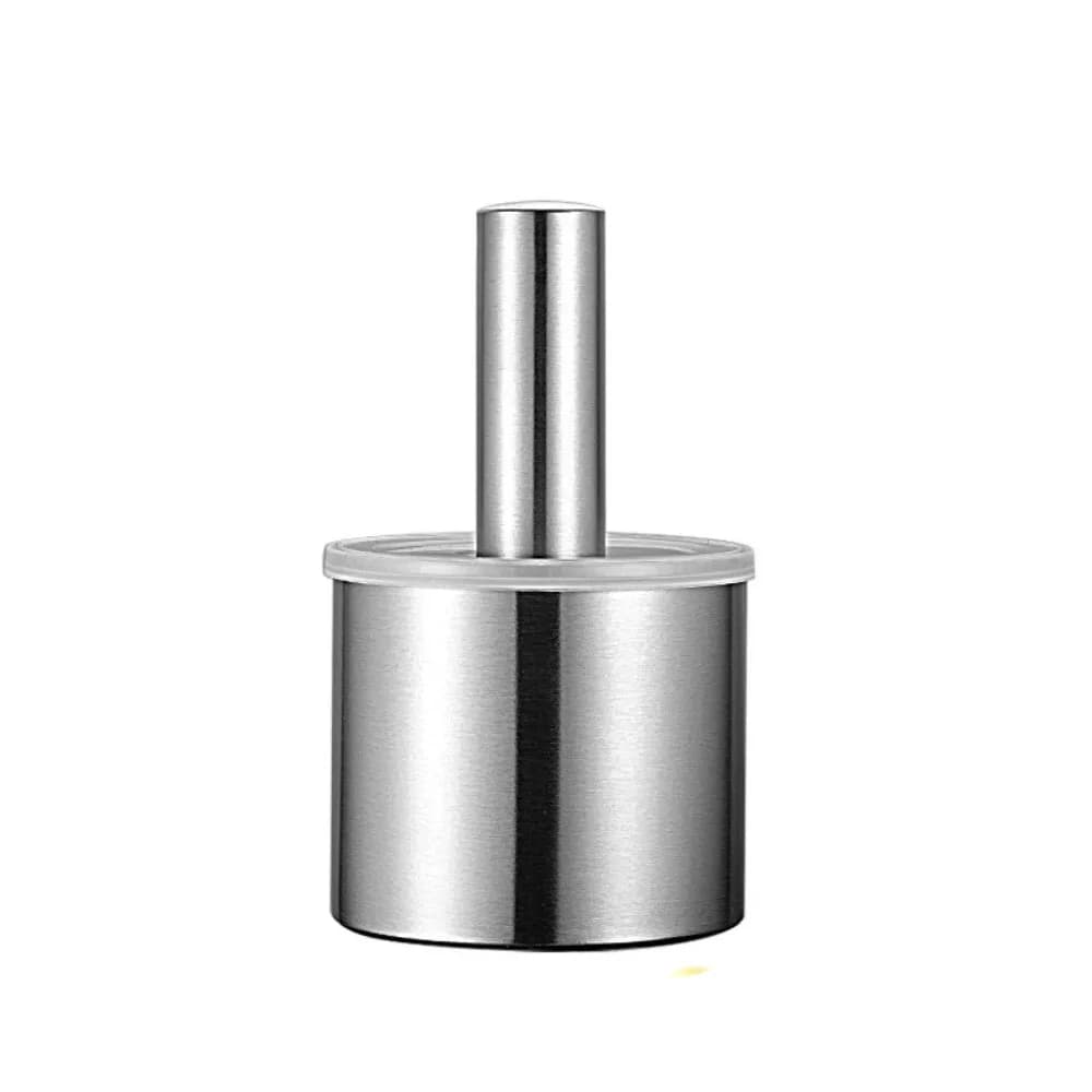 Set Mortaio e Pestello in Acciaio Inox 304, Macinino Manuale Antiruggine per Spezie, Ciotola per Macinare Erbe con Coperchio Antispruzzo, per Uso Domestico e Limone