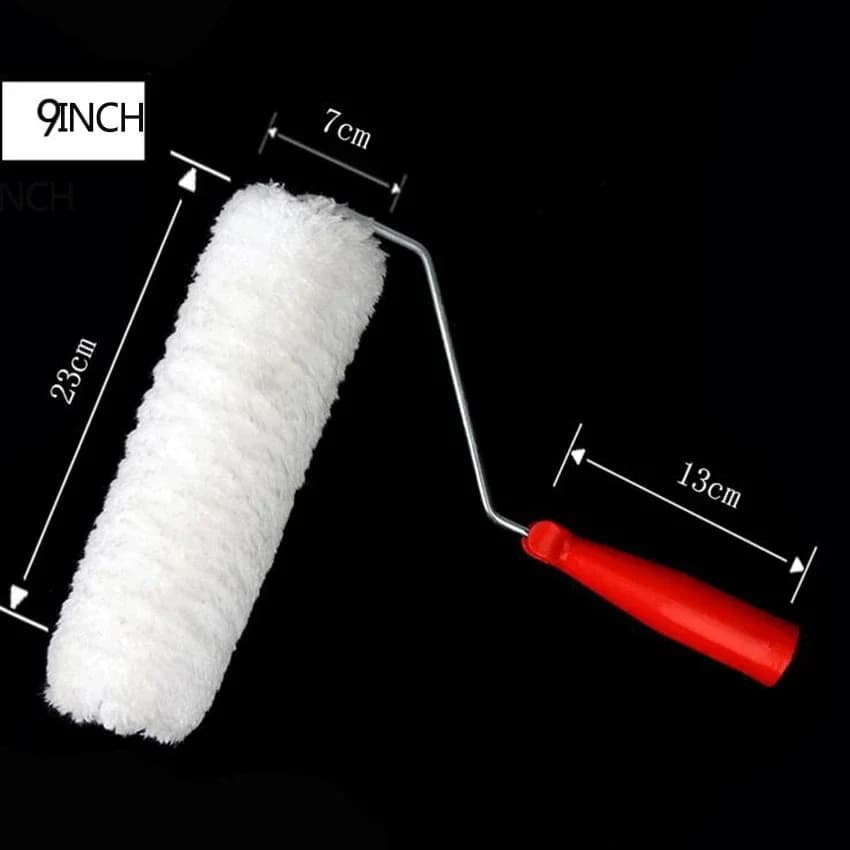 Set di pennelli per rulli di vernice da 9 pollici Strumento di pittura con manico a parete Rulli di schiuma per pittura artigianale Decoratori Pennello Strumenti lisci