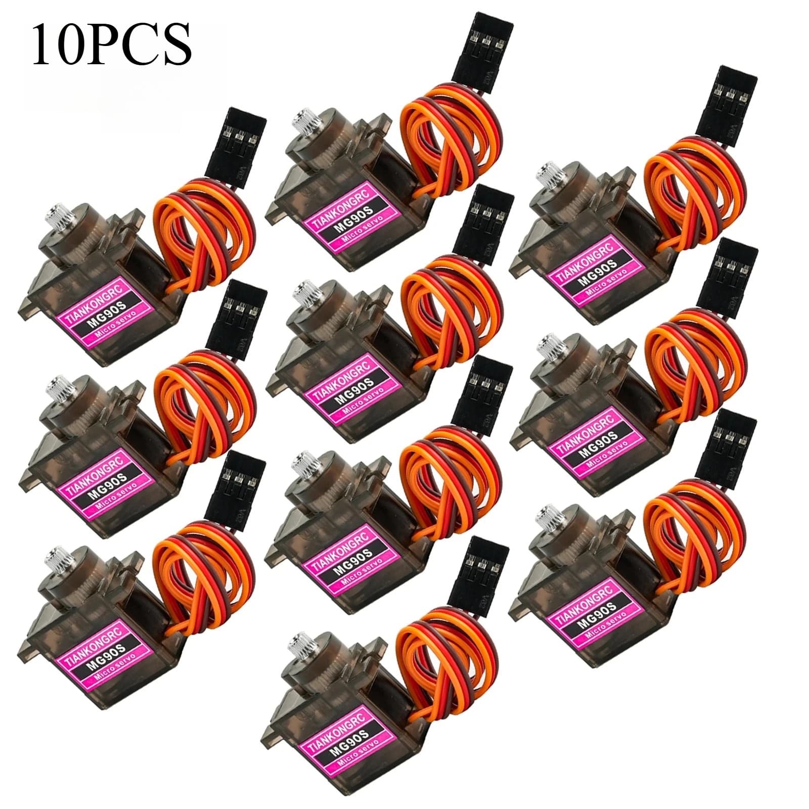 Micro Servomotore MG90S 9g 180/270 ° Controllo Angolare 360° ° Cuscinetto a Sfera in Metallo Completamente Rotante per Arduino, Aeromodelli RC, Raspberry Pi