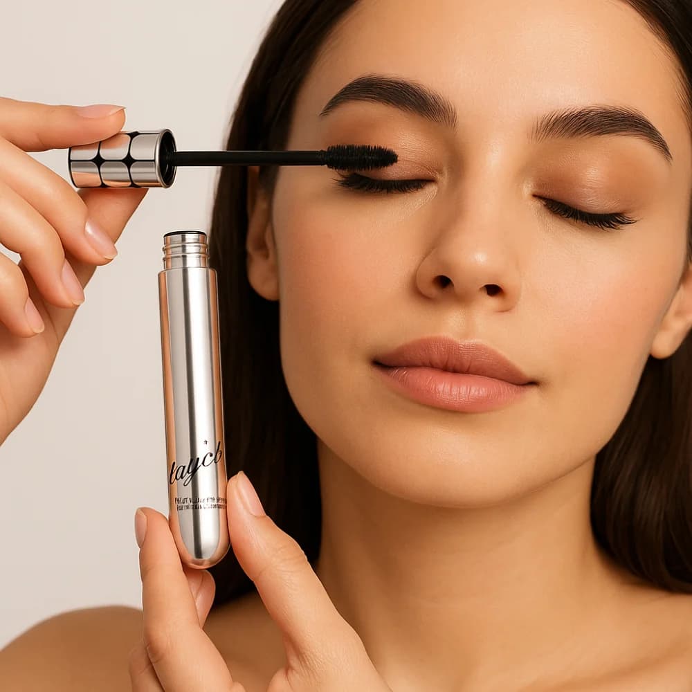 Mascara Extension Anti-Sbavature, Volumizing Mascara Long-Term, Natural Effect, Extend the Eyelashes, Mascara with Fibre Rimpolpanti