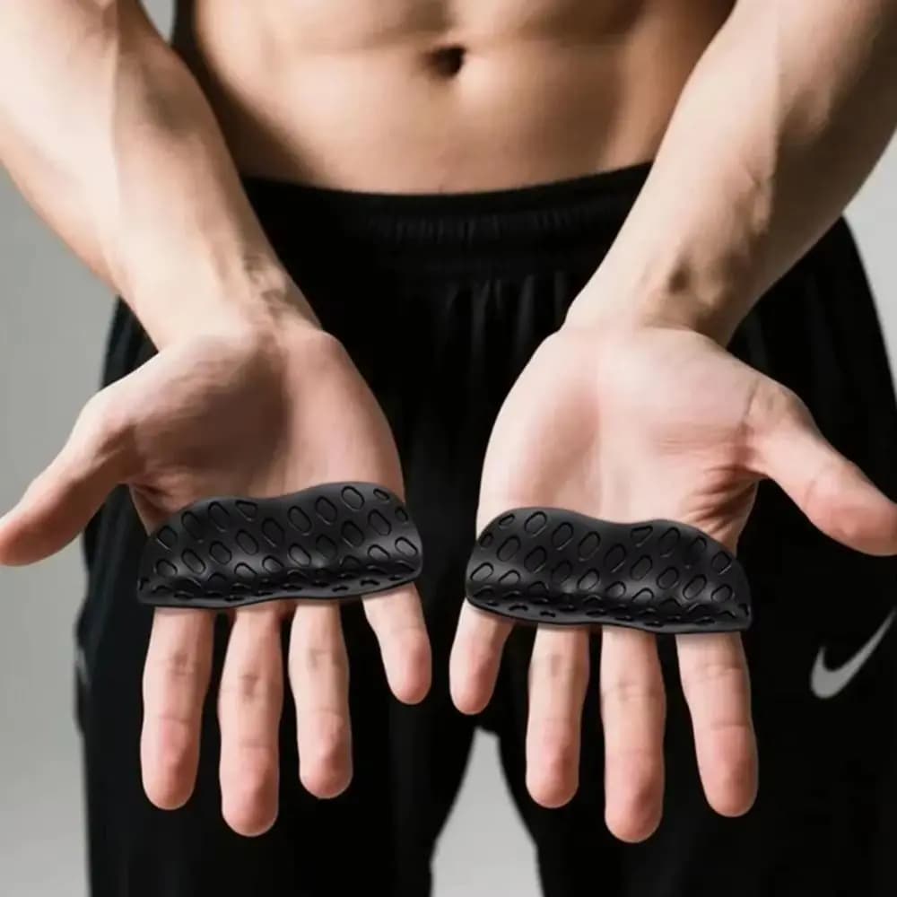 1 Paio di Guanti Ergonomici per Sollevamento Pesi, Elastici a Nido d'Ape, Guanti da Palestra in Silicone Anti-attrito con Impugnatura in Silicone sul Palmo
